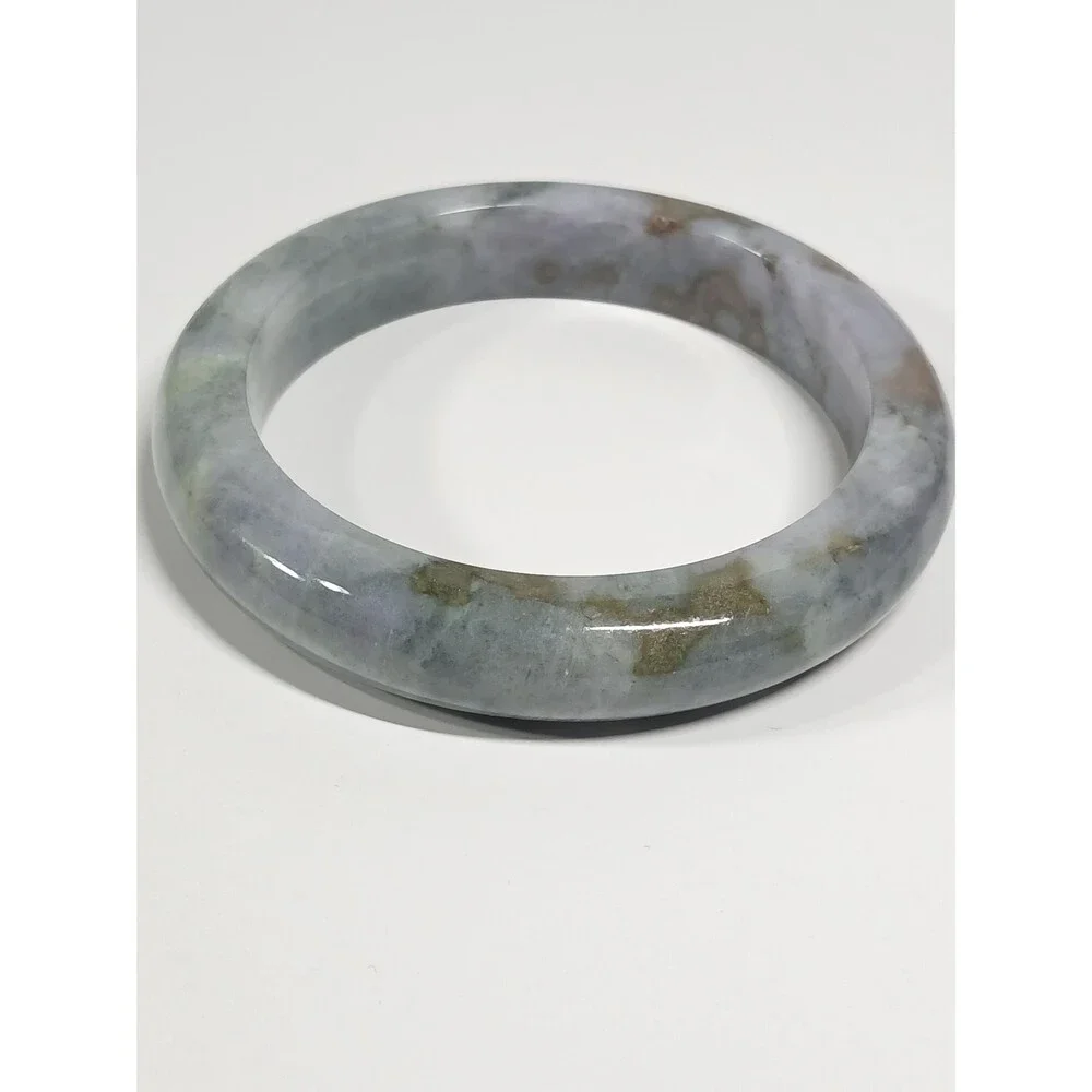 Grey Lavender Jade Bangle 67mm Multi-Color